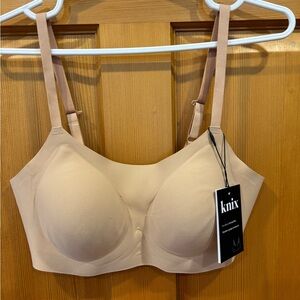 Knix warm sand scoop Wireless Bra convertible to t-strap
